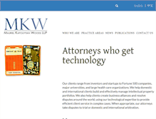 Tablet Screenshot of mkwllp.com